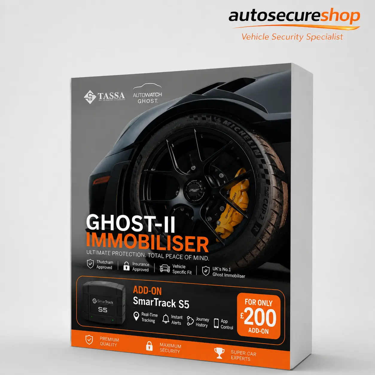 ghost II immmobiliser plus smartrack s5
