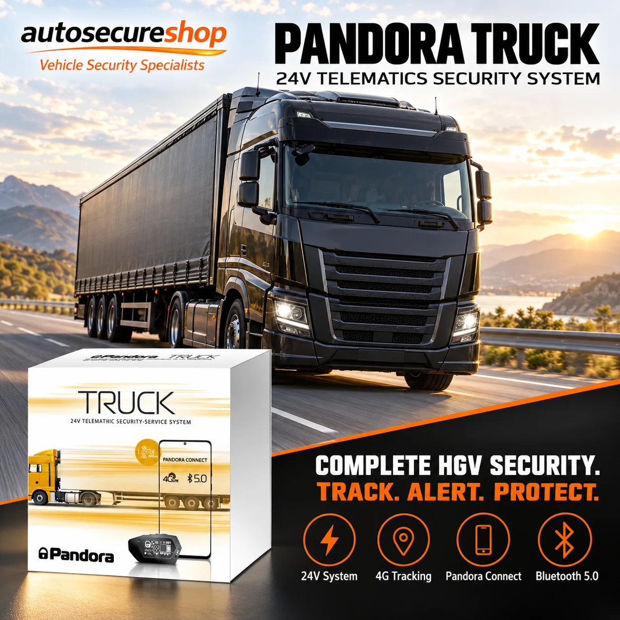 pandora truck 24v hgv security tracking system.webp Autosecureshop